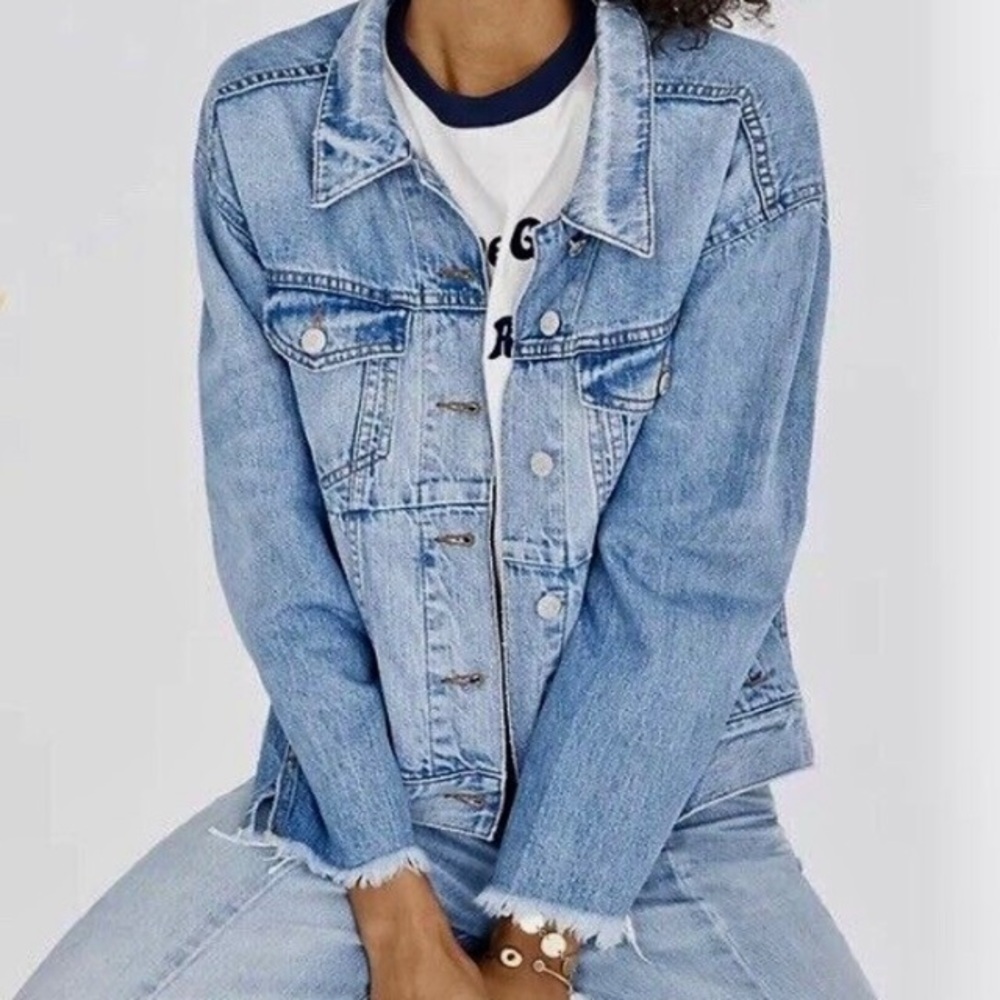 Madewell deconstructed denim jacket
